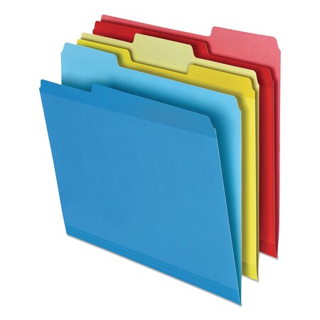 Pendaflex Poly Reinforced File Folder, 1/3-Cut Tabs, Letter Size, Assorted, PK24 86213